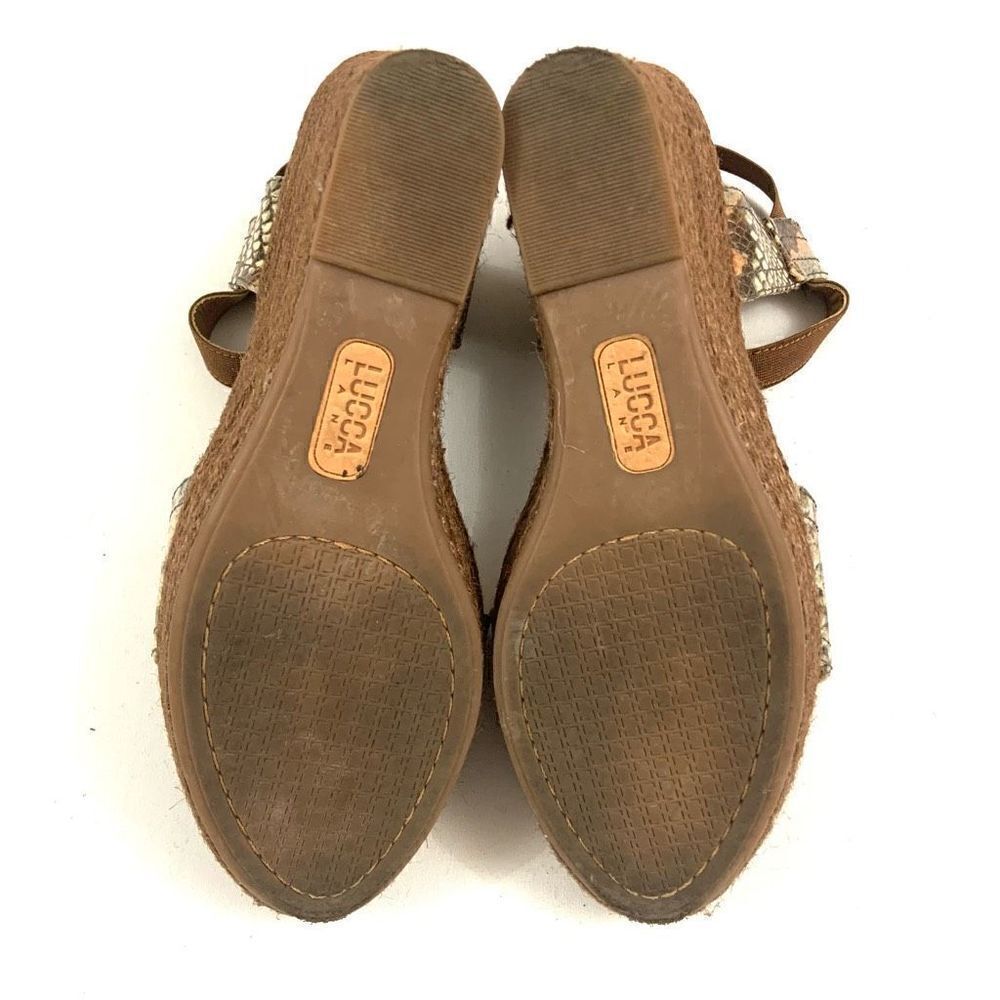 LUCCA LANE Leather Ankle Espadrilles - Picture 9 of 9